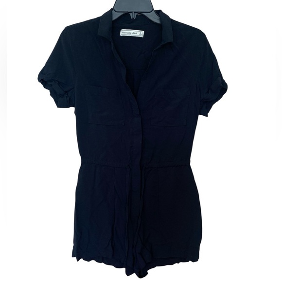 Abercrombie & Fitch The Utility Romper Black Size Small - Picture 2 of 9